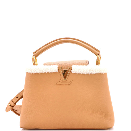 Capucines Bag Leather with Shearling BB