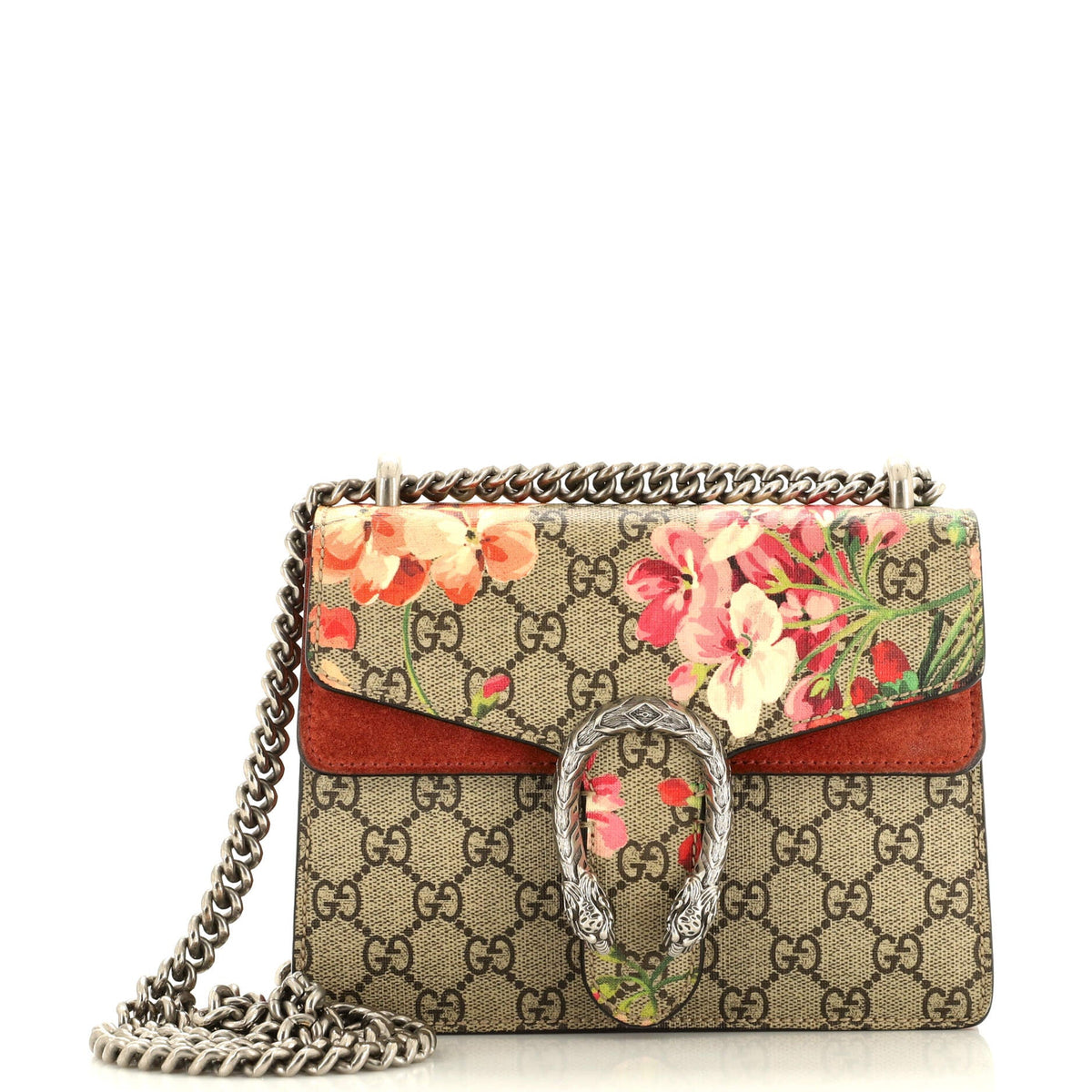 Gucci GUCCI Dionysus Bag Blooms Print GG Coated Canvas Mini