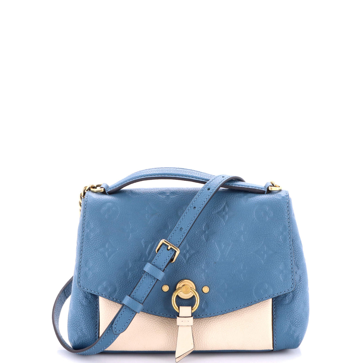 Louis Vuitton Blanche Handbag Monogram Empreinte Leather BB