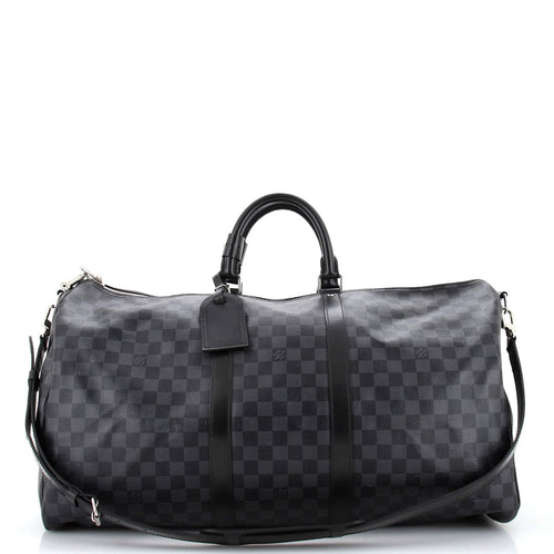 Keepall Bandouliere Bag Damier Graphite 55