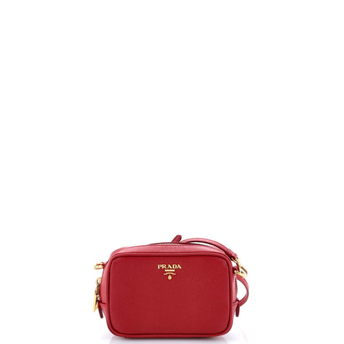 PRADA Zip Crossbody Bag Saffiano Leather Mini
