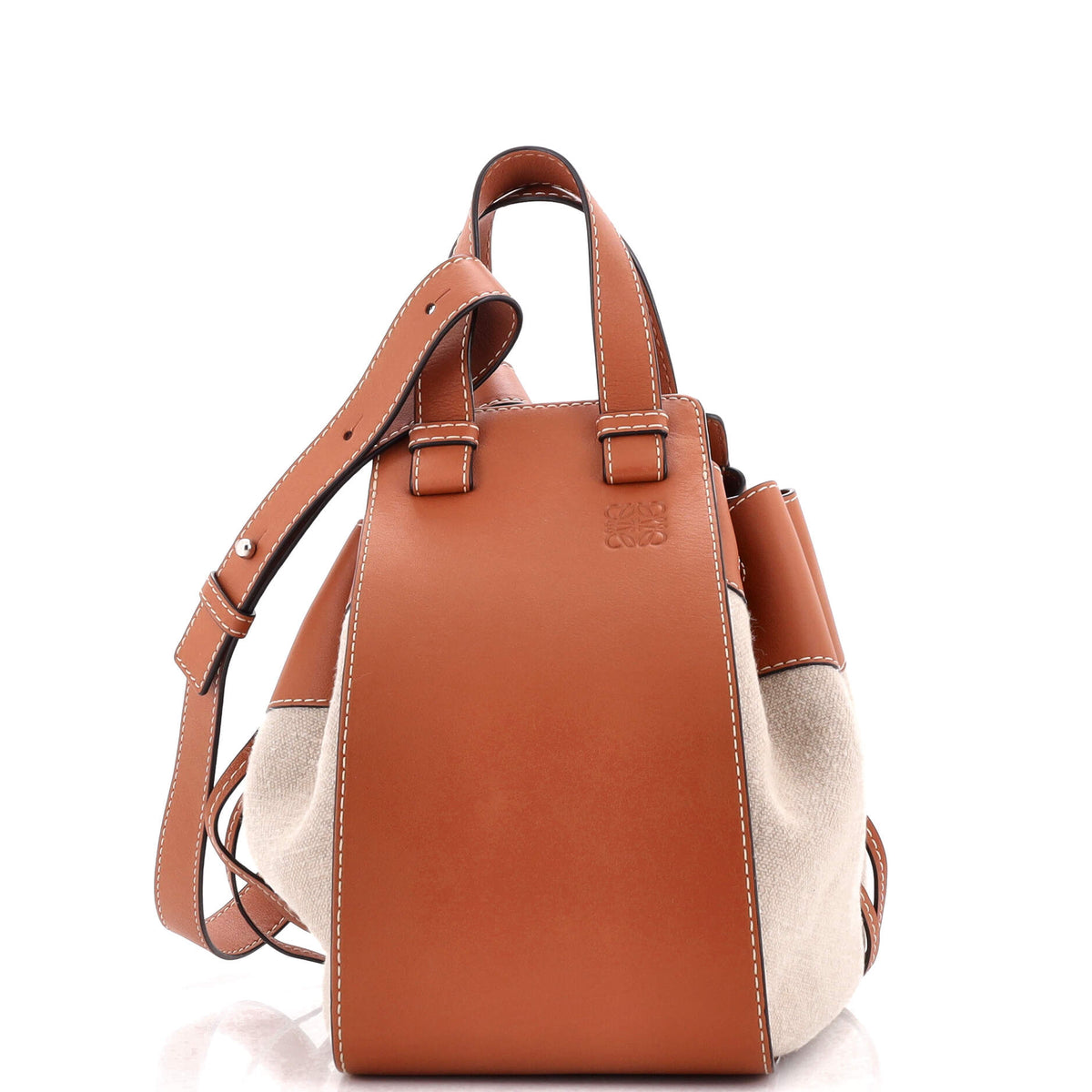 Loewe LOEWE Hammock Bag Leather and Canvas Medium