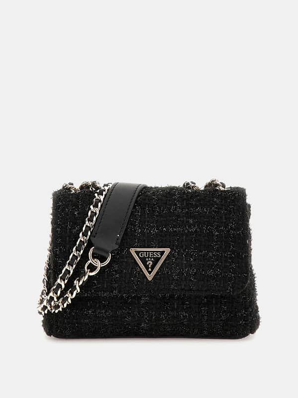 Guess Giully Tweed Mini Crossbody