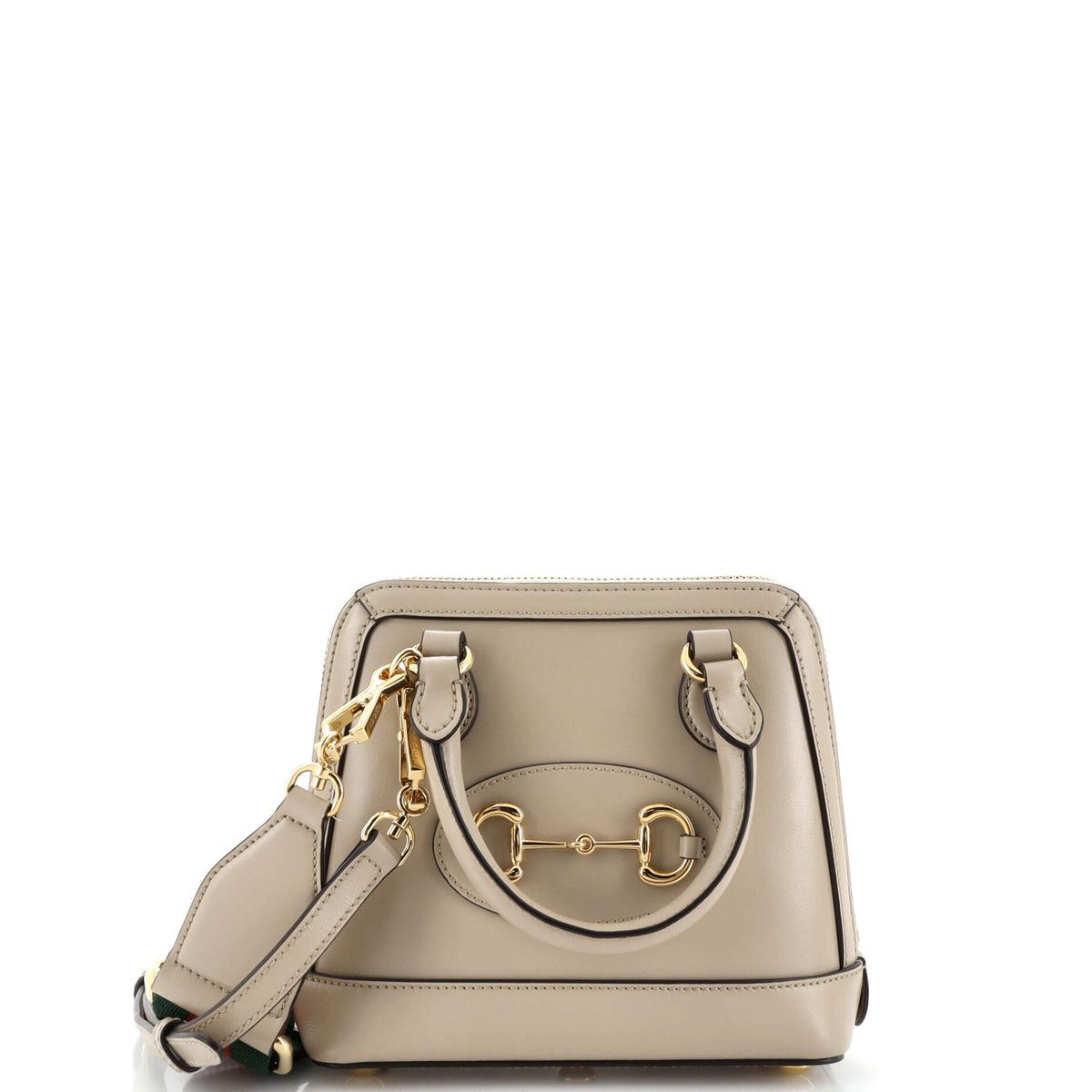 Gucci GUCCI Horsebit 1955 Top Handle Bag Leather Mini