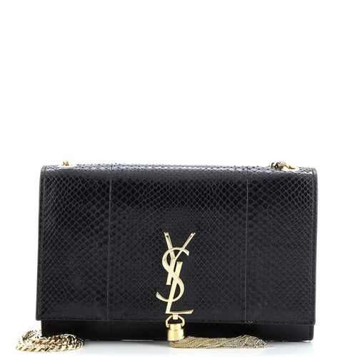 Classic Monogram Tassel Crossbody Bag Python Medium