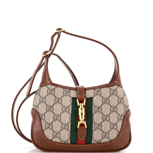 GUCCI Jackie 1961 Hobo GG Coated Canvas Mini