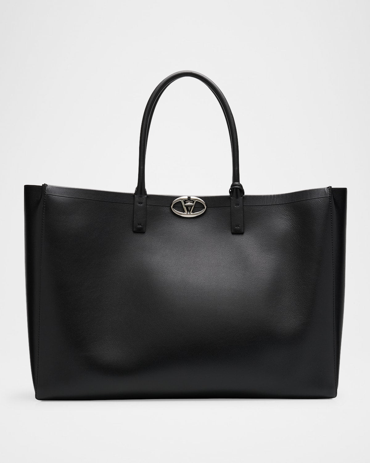 Valentino Men's East/West Leather Tote Bag