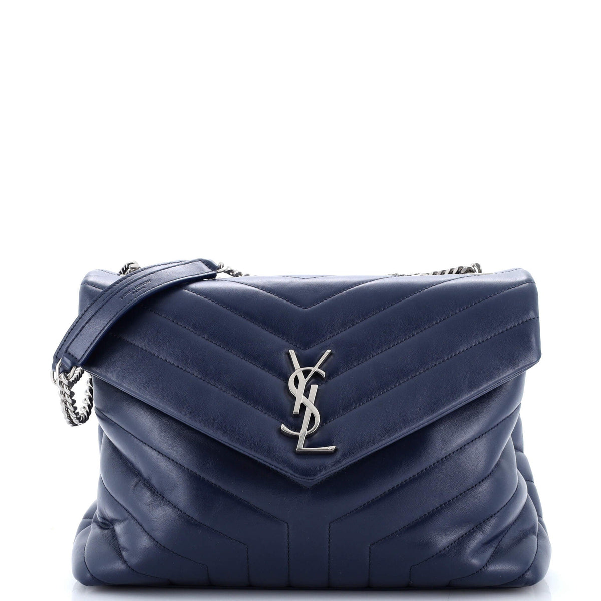 Saint Laurent Loulou Shoulder Bag Matelasse Chevron Leather Medium