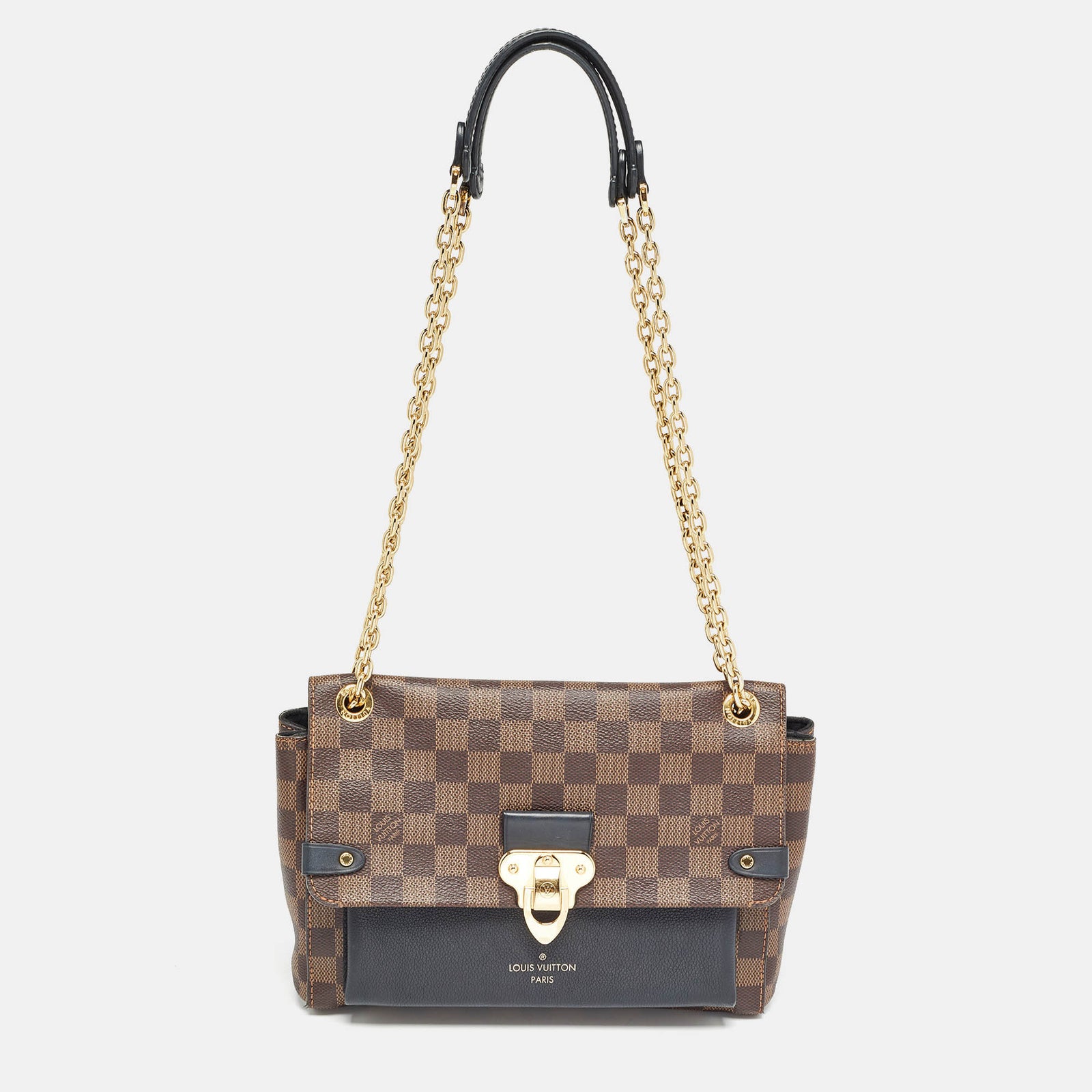 Louis Vuitton Sac Vavin PM en toile Damier Ebène noir