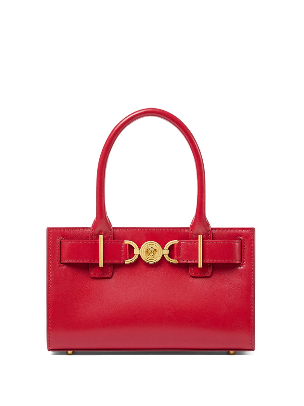 Versace Women's Medusa '95 Small Leather Tote Bag in Red | Size UNI | 10131691A107951RB3V
