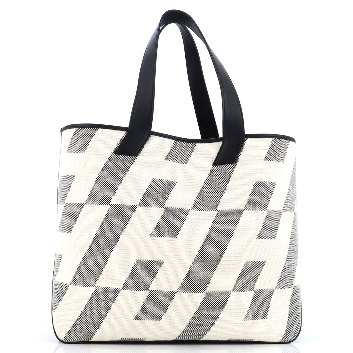 Hermès Cabas H en Biais Tote Canvas with Leather 40