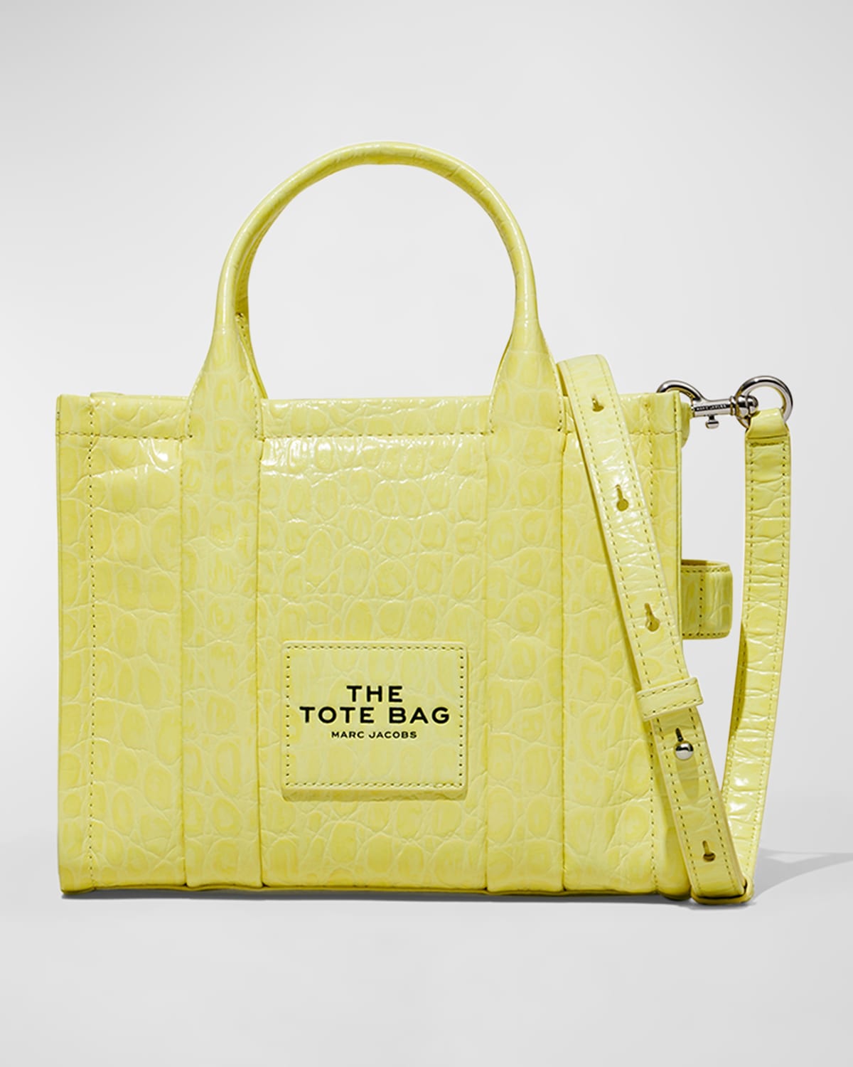 Boss The Croc-Embossed Small Tote Bag