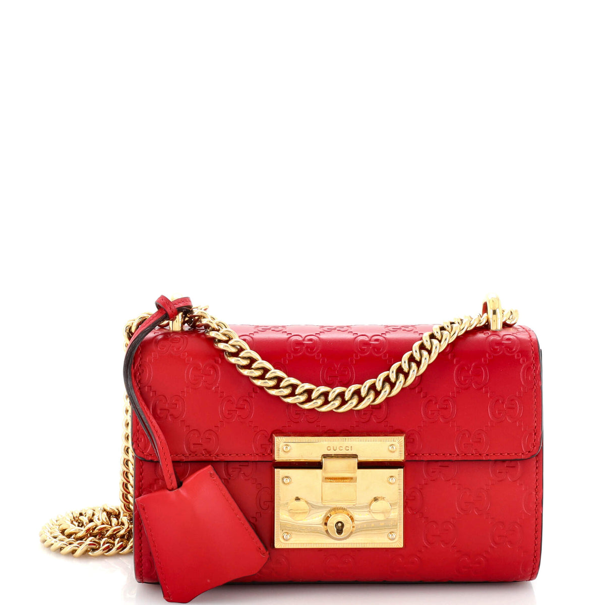 Gucci GUCCI Padlock Shoulder Bag Guccissima Leather Small