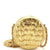 CHANEL Round Clutch with Chain Crocodile Embossed Metallic Calfskin