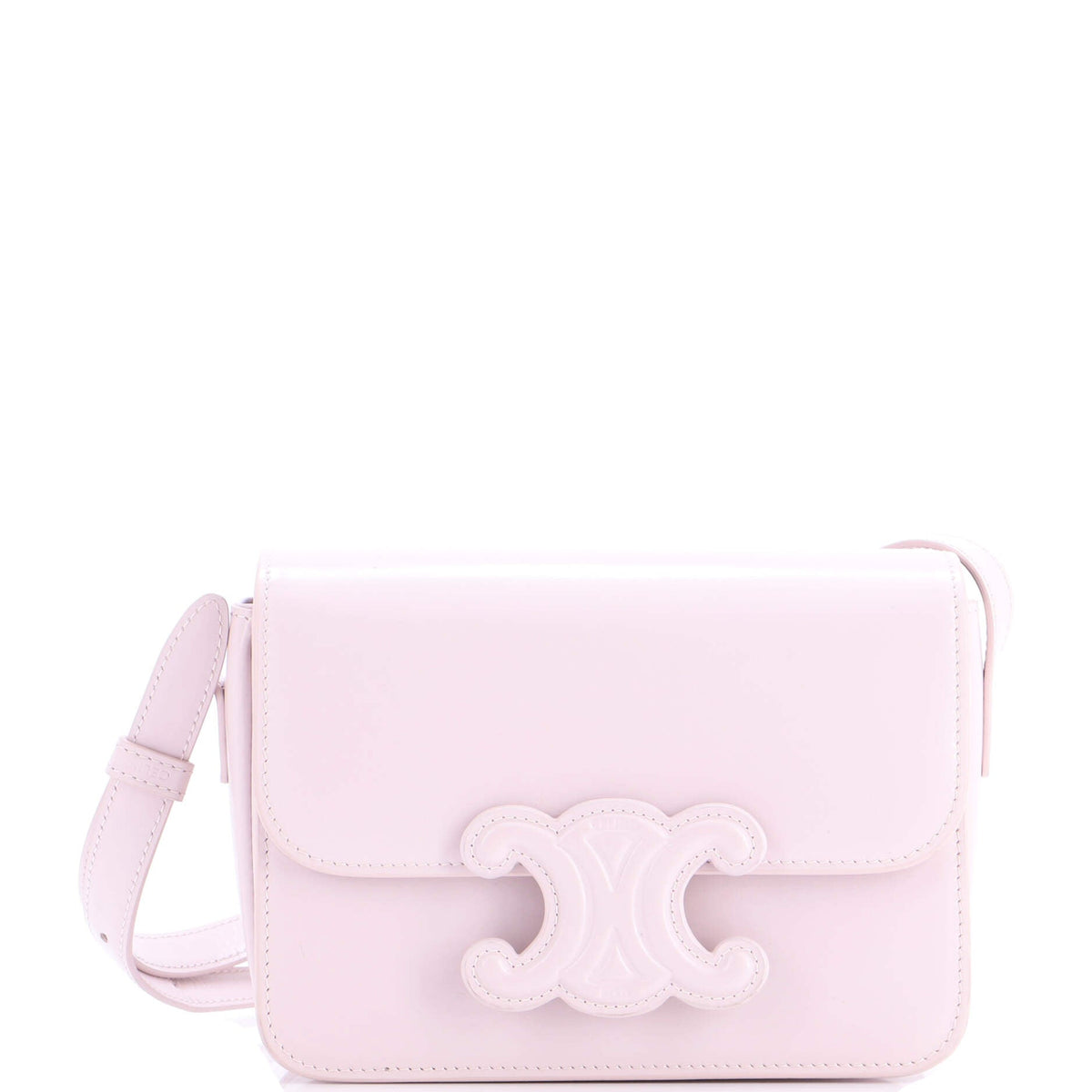 Celine CELINE Triomphe Shoulder Bag Smooth Calfskin Teen