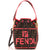 FENDI Roma Amor Mon Tresor Bucket Bag Embroidered Zucca Canvas Mini