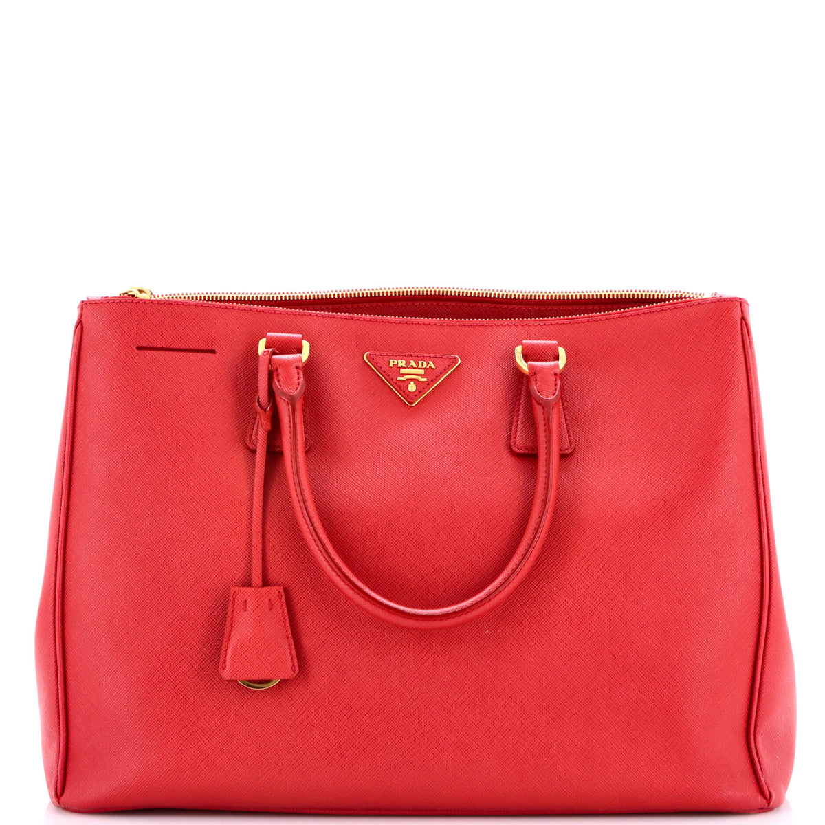 Prada PRADA Double Zip Lux Tote Saffiano Leather Large