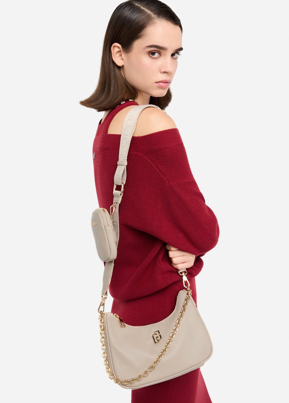 Liujo Liu Jo Sac Hobo Petit Format Avec Cha??ne