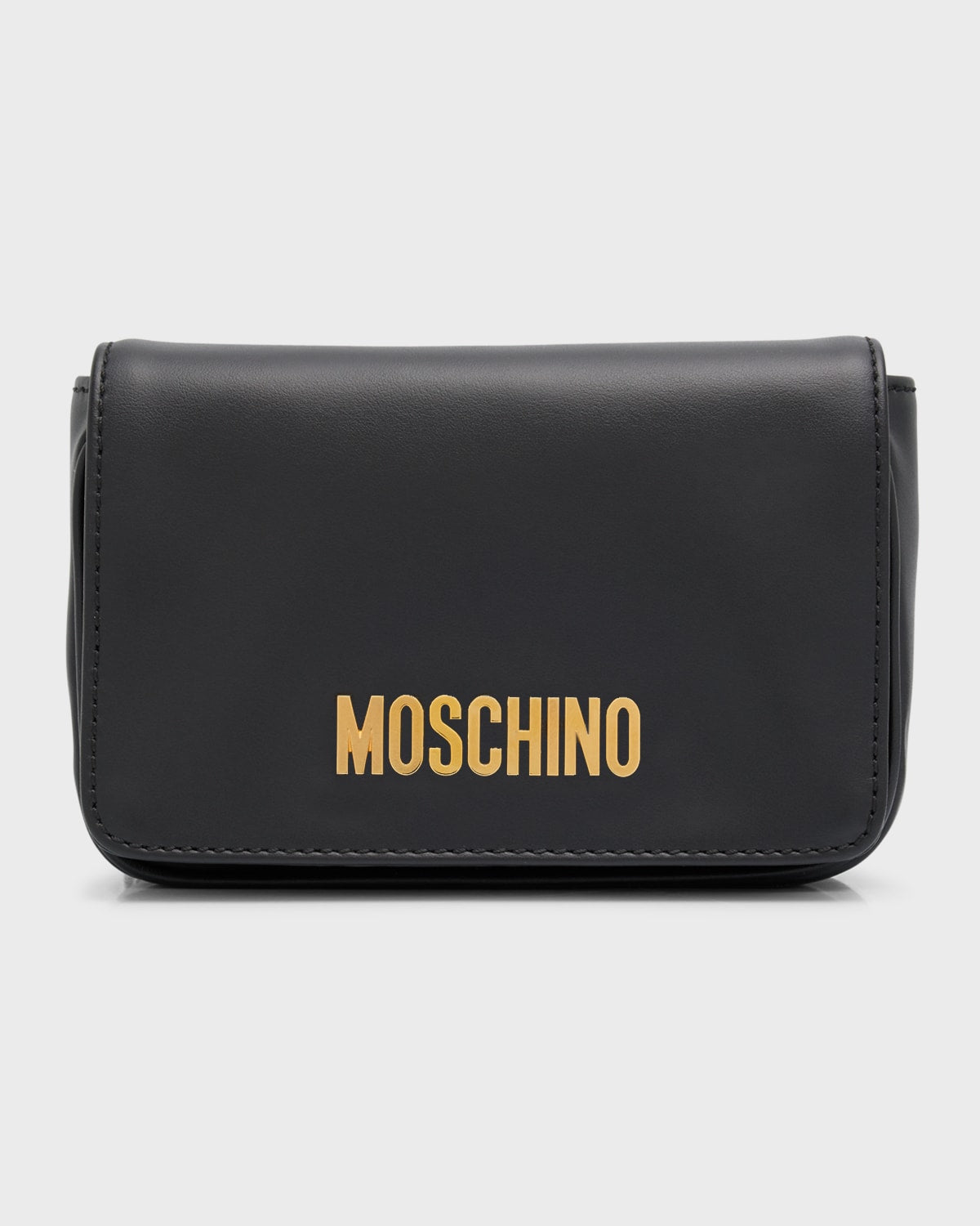 Moschino Men's Small Leather Crossbody Bag