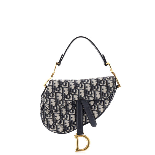 Saddle Handbag Oblique Canvas Mini