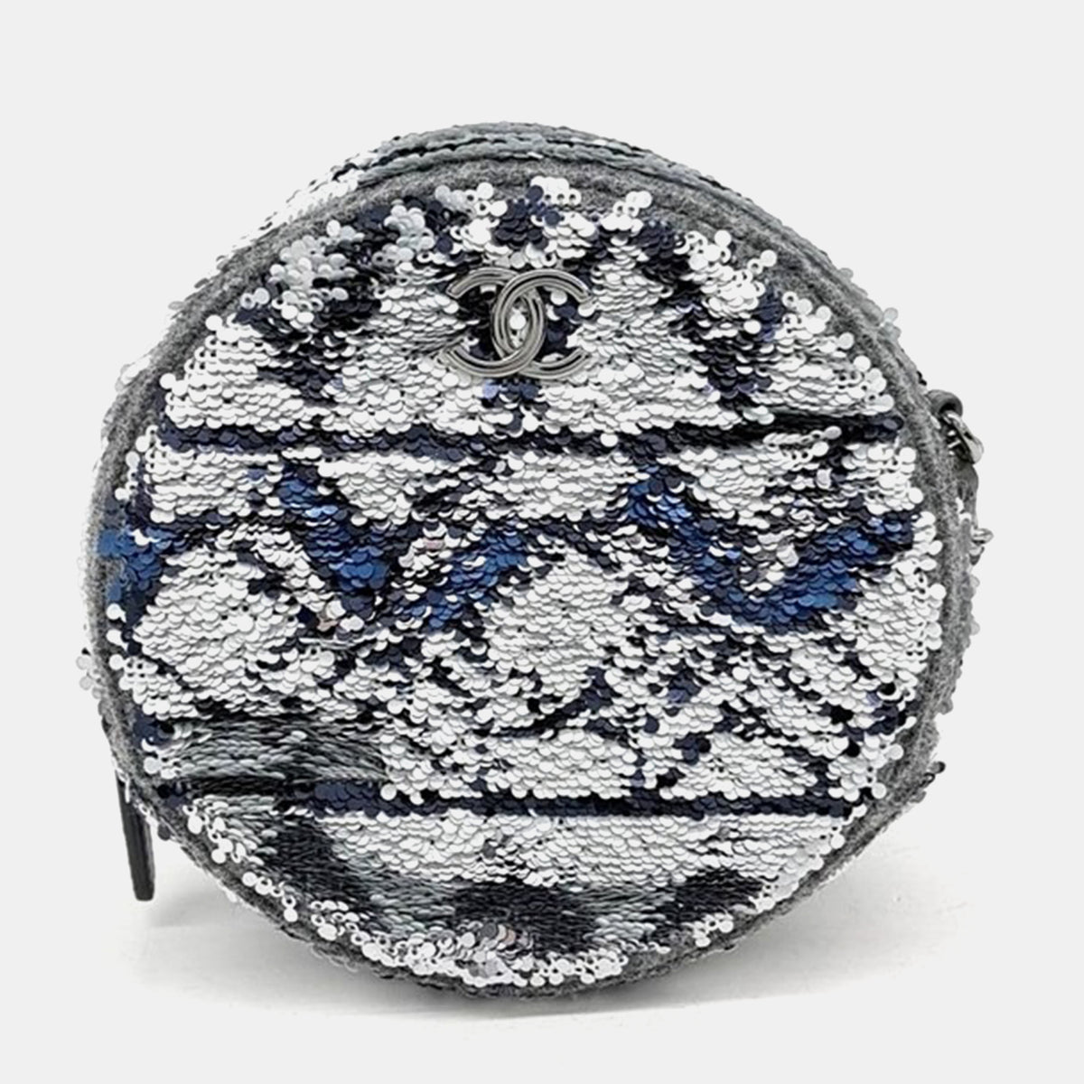 Chanel Multicolor Sequin round mini cross bag