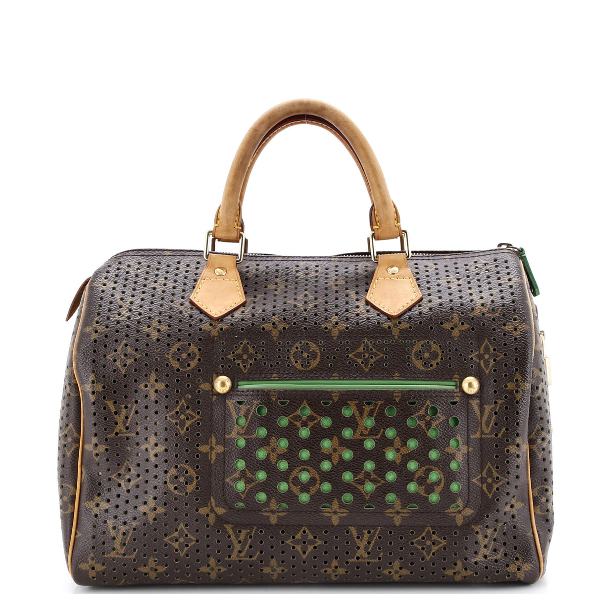Louis Vuitton Speedy Handbag Perforated Monogram Canvas 30