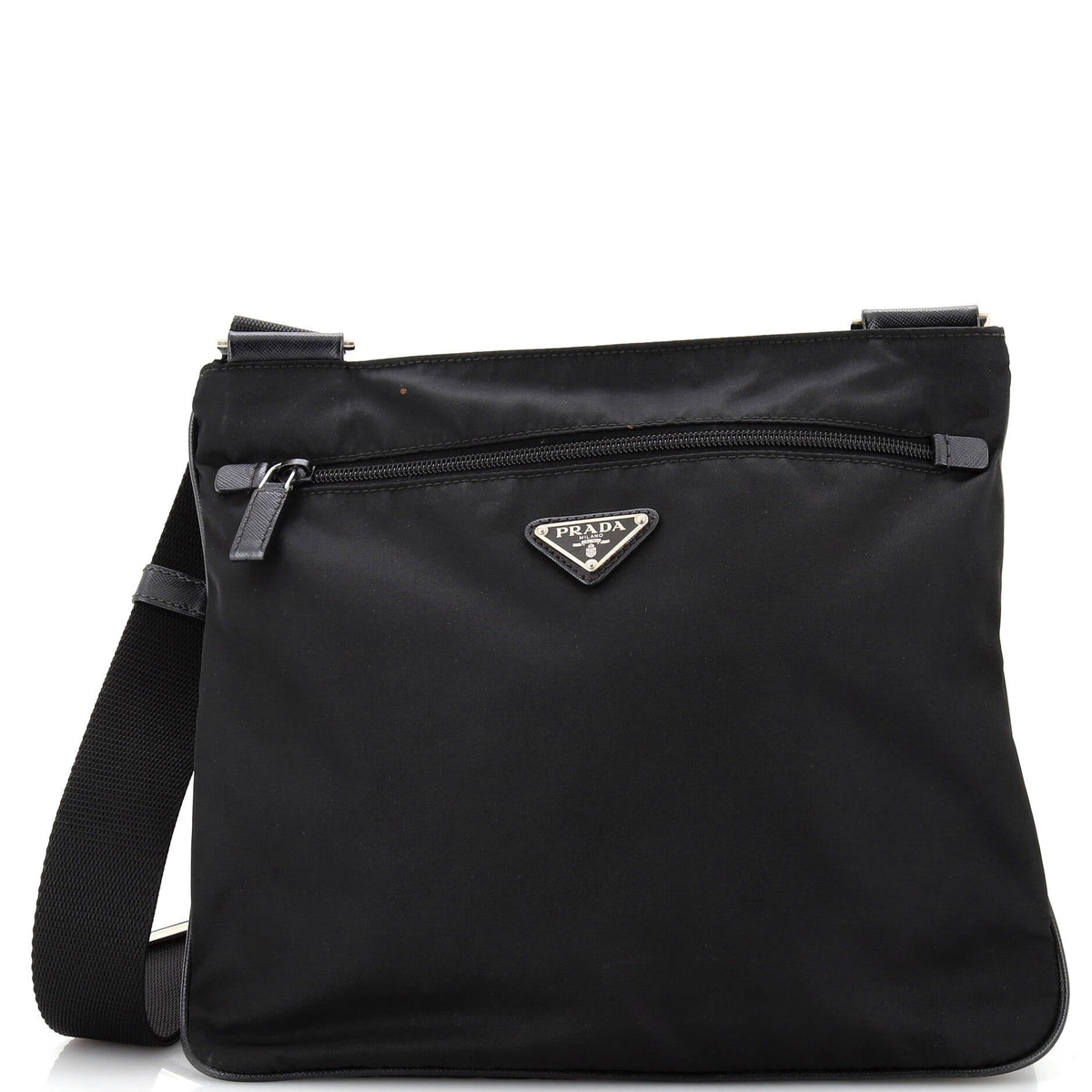 Prada PRADA Front Pocket Messenger Bag Tessuto Medium
