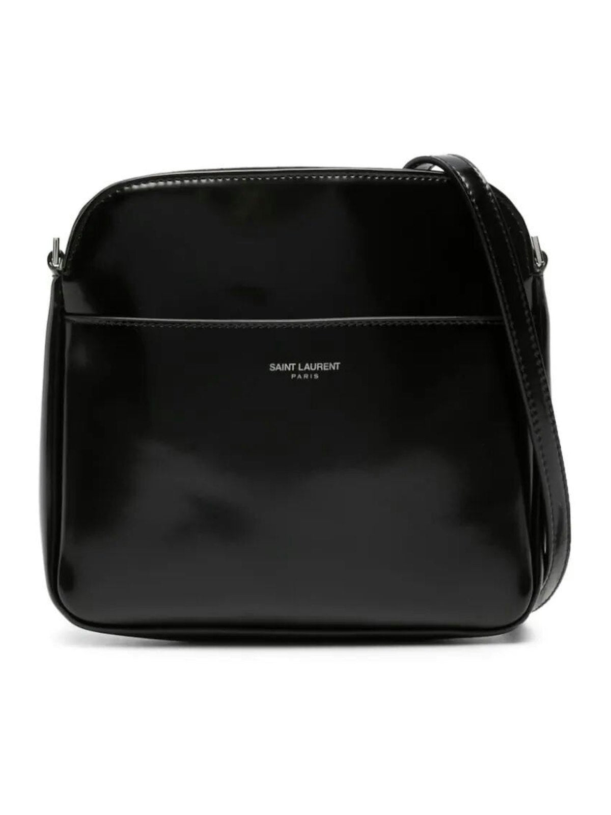 Saint Laurent Men's Leather Messenger Bag in Black | Size UNICA | 773872FACCM
