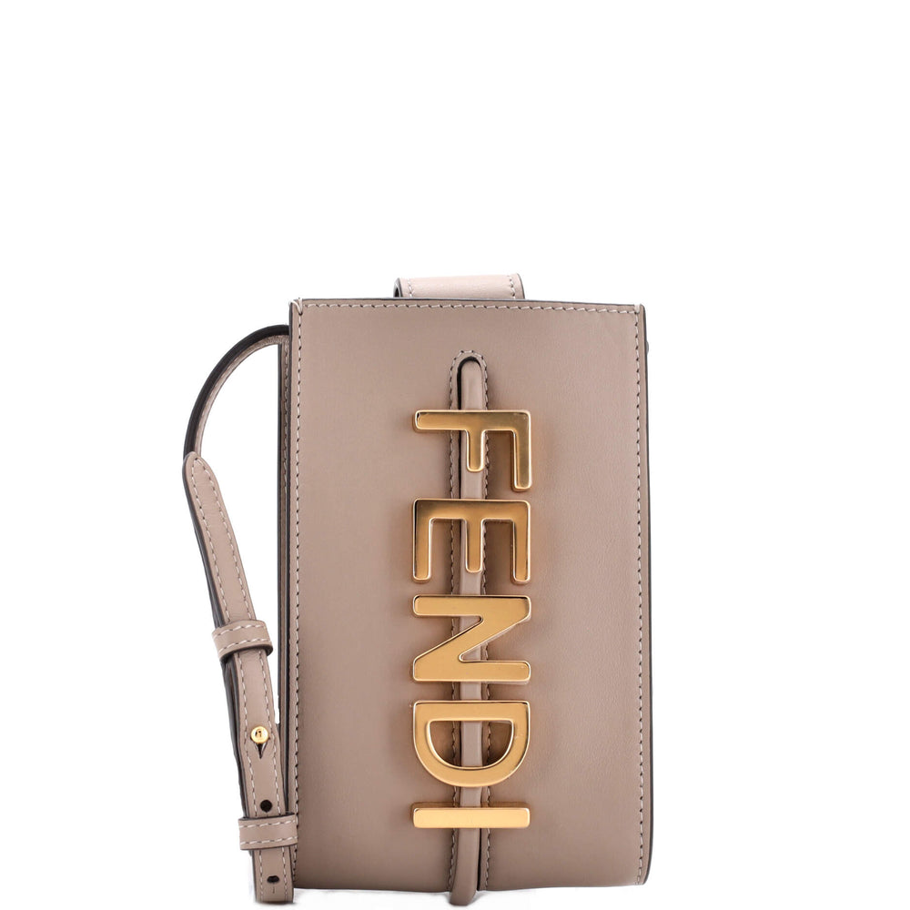 FENDI Fendigraphy Phone Pouch Leather