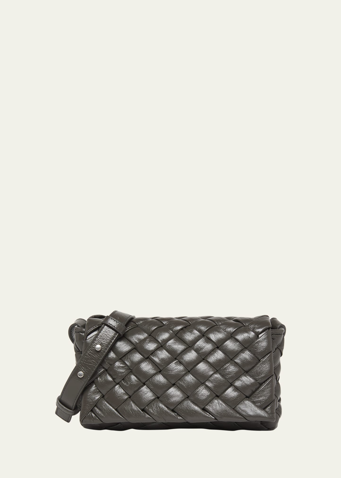 Bottega Veneta Petit sac à bandoulière en cuir intreccio pour homme