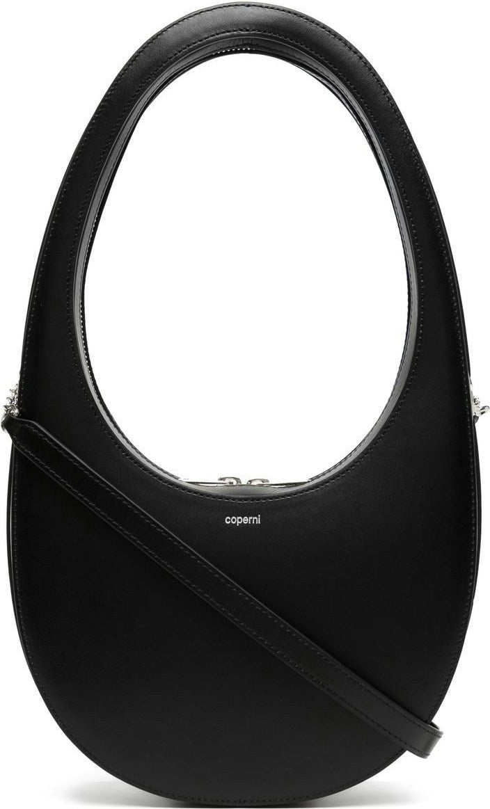 Coperni Women's Swipe Leather Crossbody Bag in Black | Size UNI | BA38405BLACK