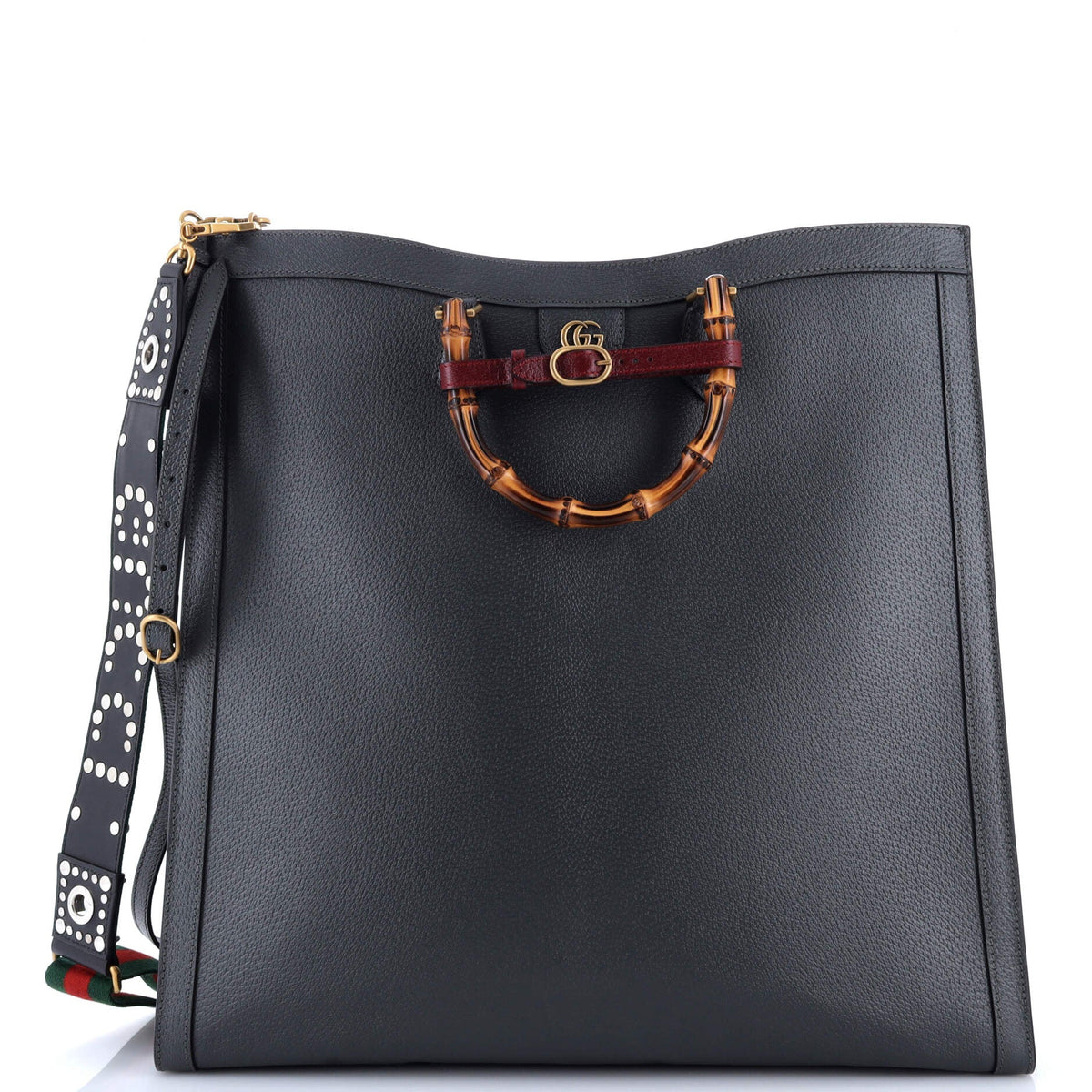 Gucci GUCCI Diana NM Bamboo Handle Tote Leather Maxi