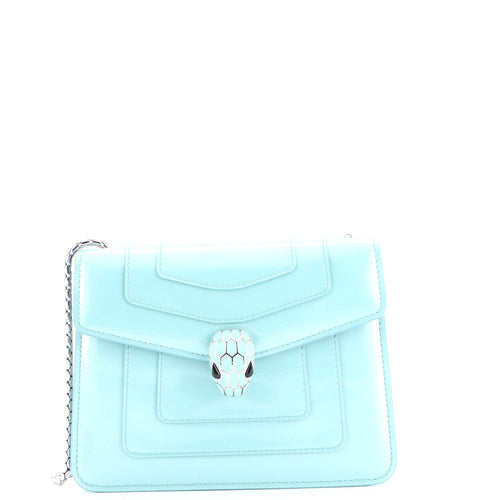 BVLGARI Serpenti Forever Square Shoulder Bag Patent Small
