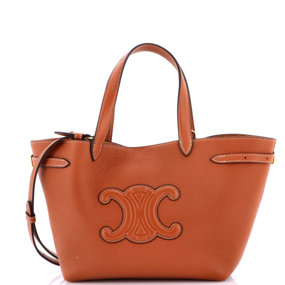 Celine CELINE Anais Cabas Tote Leather Mini
