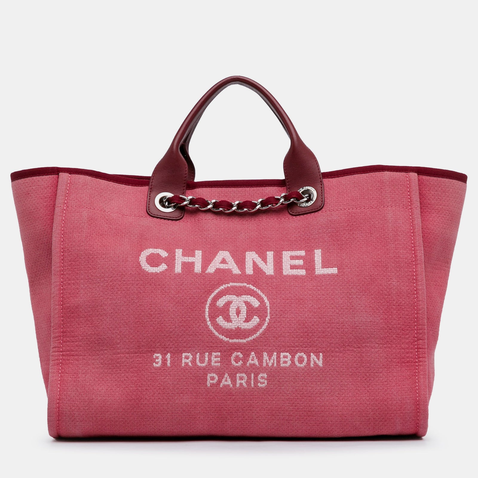 Chanel Grand sac cabas Deauville en toile