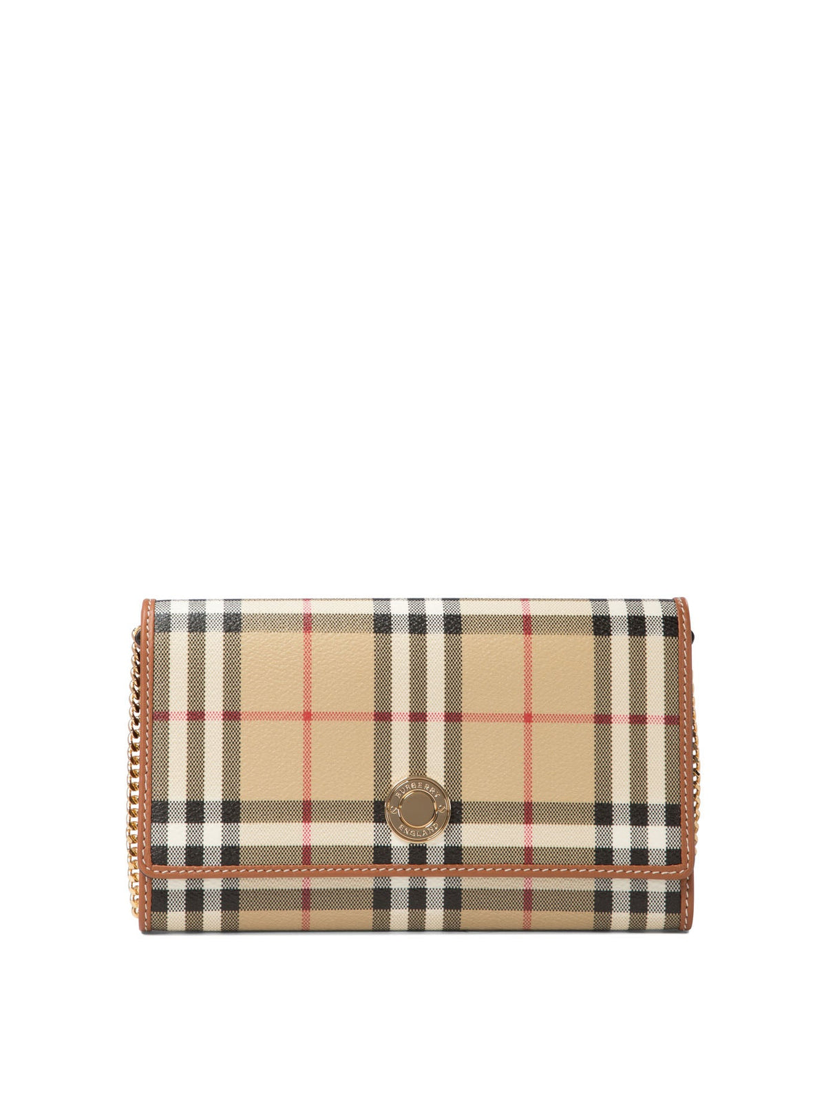 Burberry Women's "hanna" Wallet On Chain in Beige | 8094420