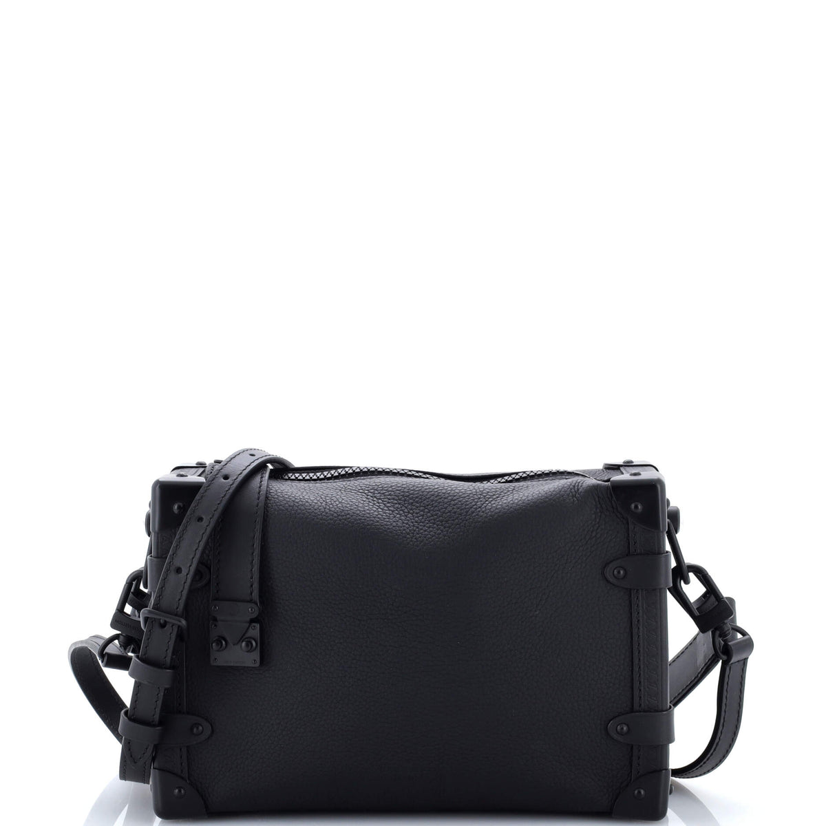 Louis Vuitton Side Trunk Handbag Taurillon Leather MM