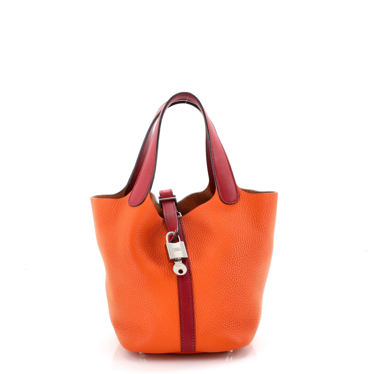 Herm?s Bicolor Picotin Lock Bag Clemence with Swift PM