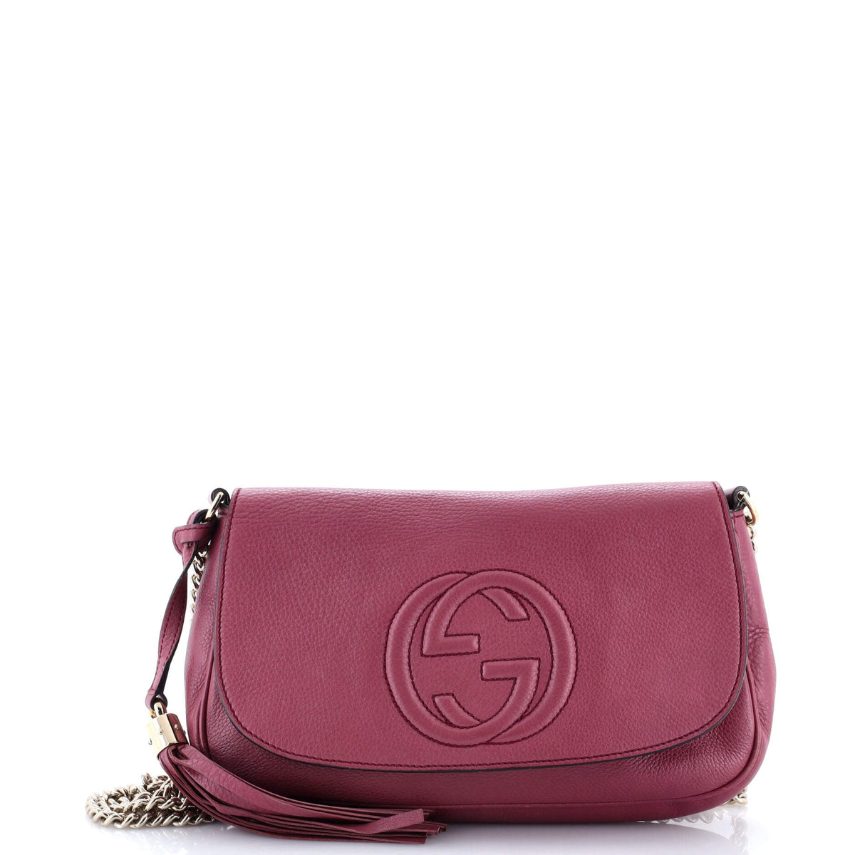 Gucci GUCCI Soho Chain Crossbody Bag Leather Medium