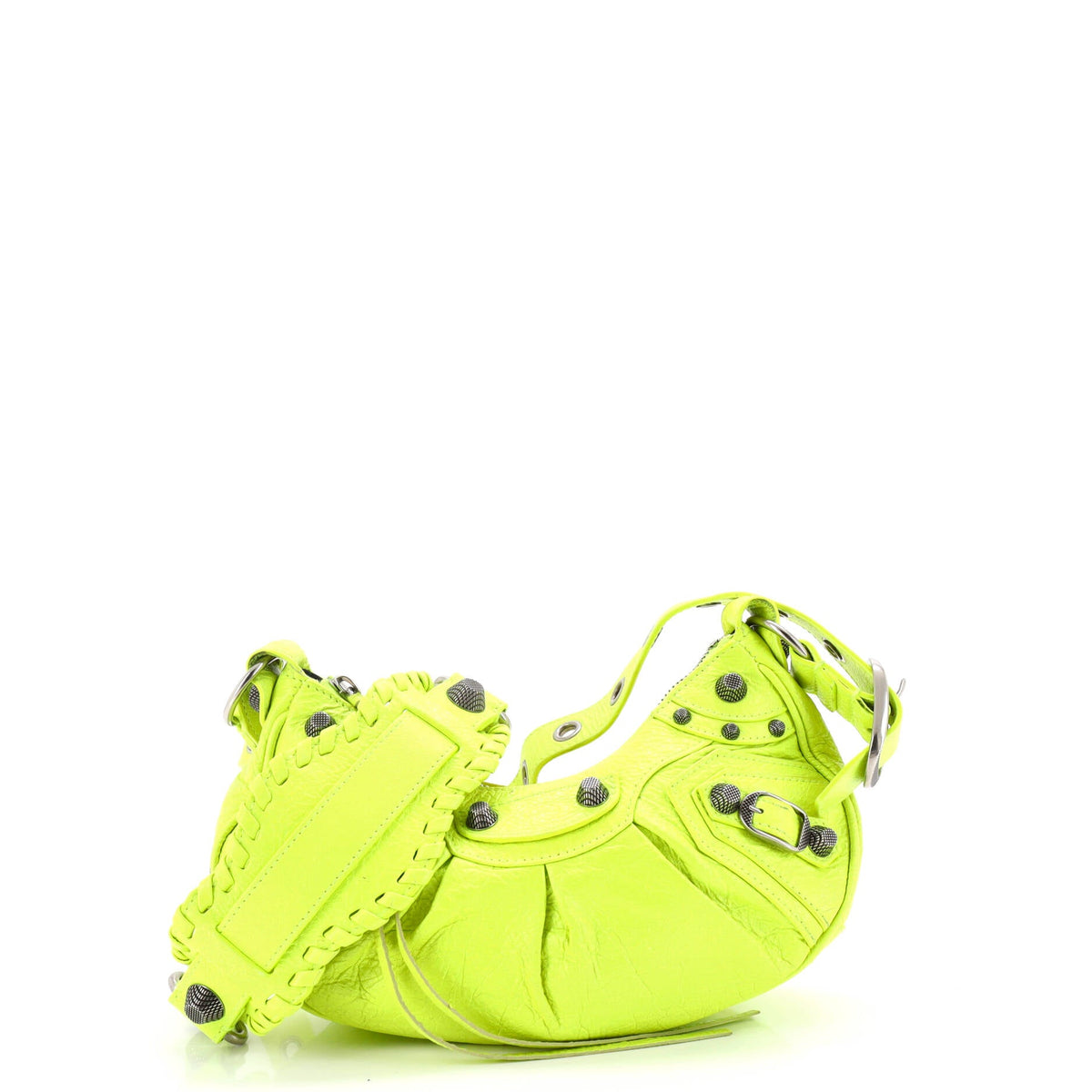 Balenciaga Le Cagole Giant Studs Shoulder Bag Leather XS