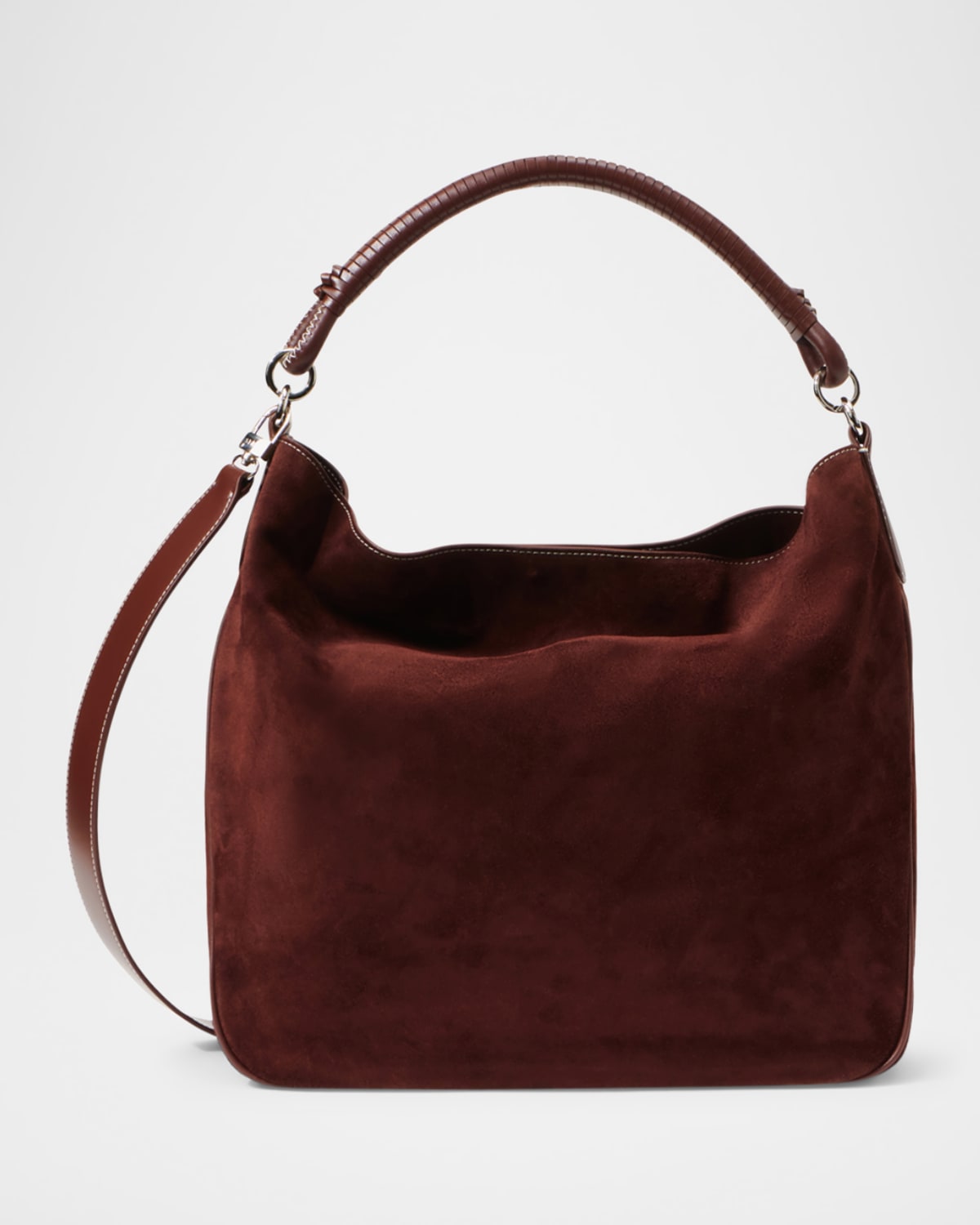 Staud Perry Mixed Leather Hobo Bag