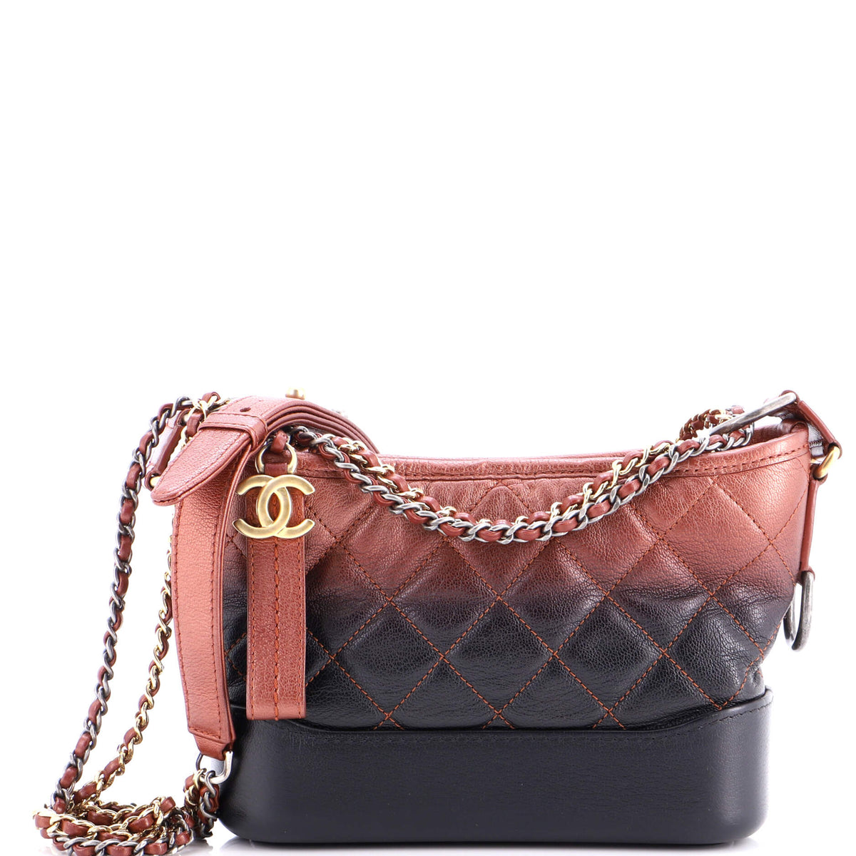 Chanel CHANEL Gabrielle Hobo Quilted Ombre Goatskin Small