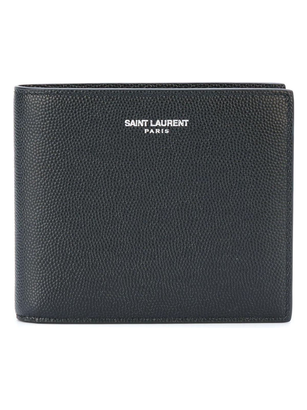 Saint Laurent Men's Smooth Leather East/west Wallet in Black | 396307BTY0N