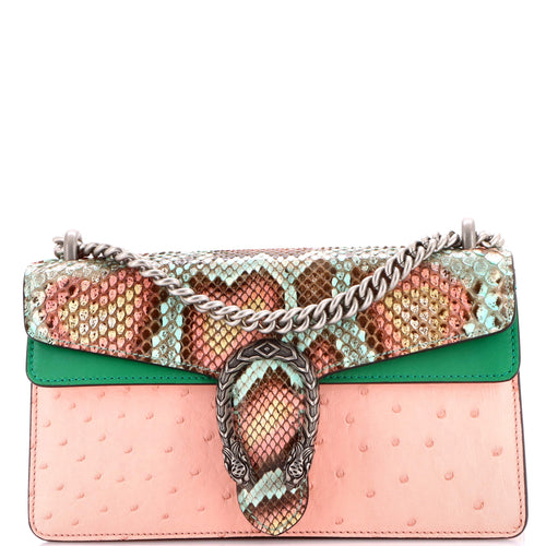 GUCCI Dionysus Bag Python with Ostrich and Leather Small