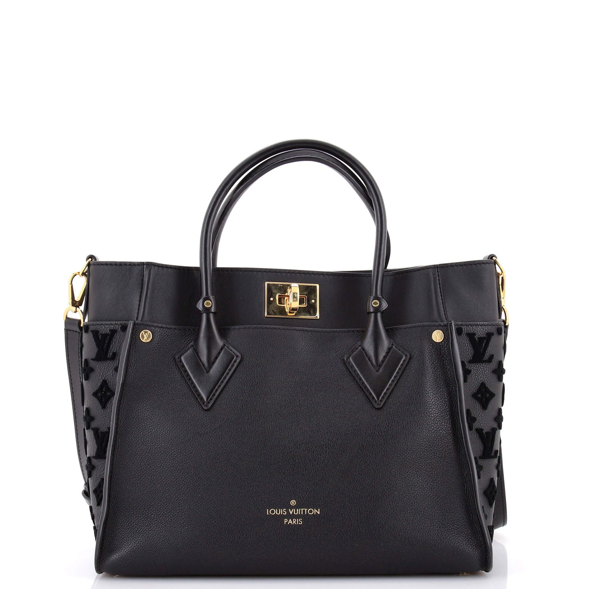 Louis Vuitton On My Side Tote Monogram Tuffetage Leather MM