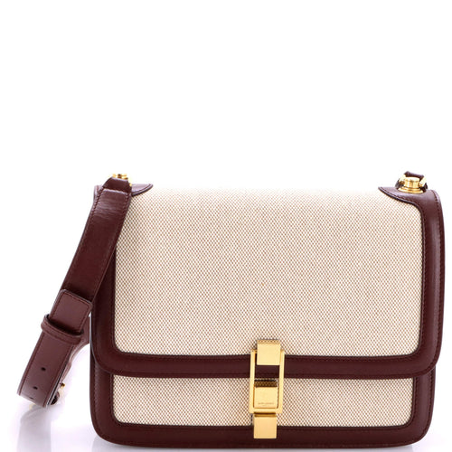 Carre Satchel Canvas with Leather Medium