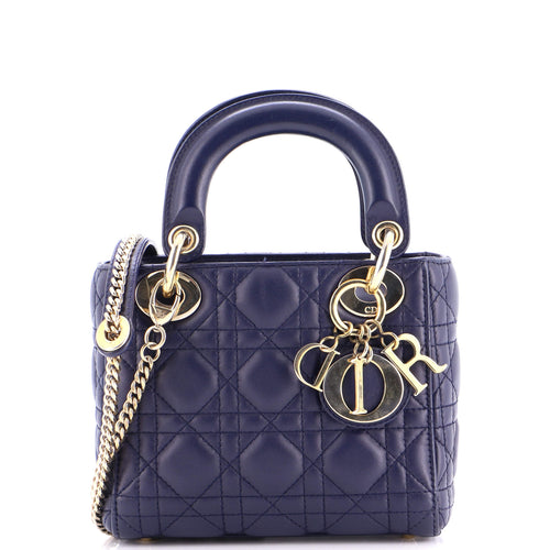 Lady Dior Chain Bag Cannage Quilt Lambskin Mini