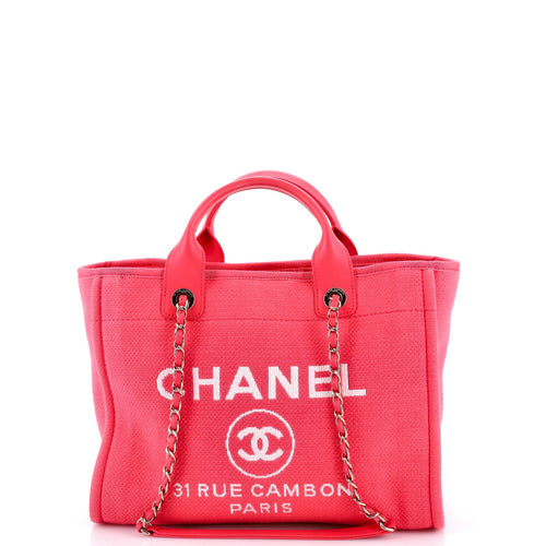 CHANEL Deauville NM Tote Mixed Fibers Small