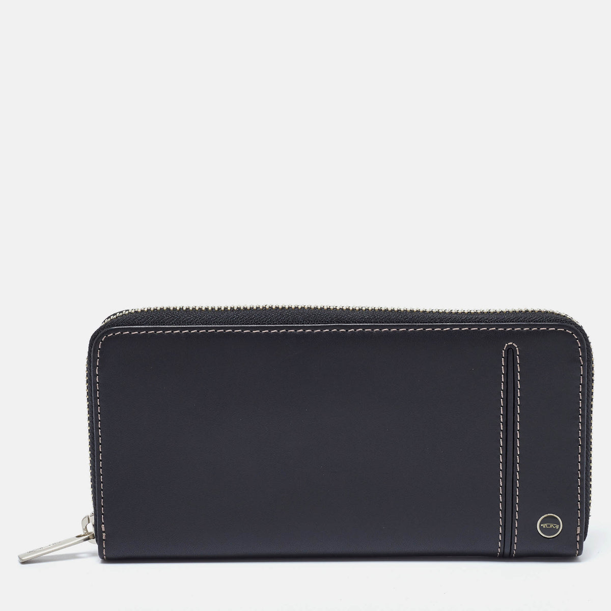 Tumi Tumi Black Leather Zip Around Wallet