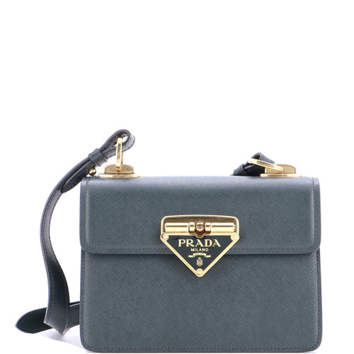 PRADA Symbole Flap Bag Saffiano Leather Small